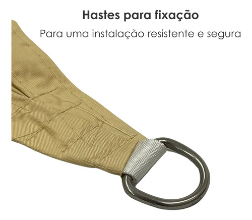 Toldo Tela Sombra 6x5 M Impermeável + Kit Instalação Fácil