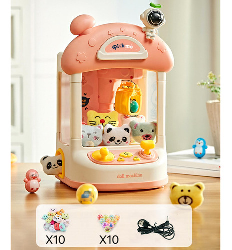 Cocina de juguete Genérica Generic Peppa Pig color pink 10 dolls