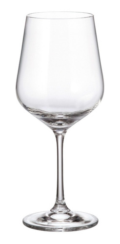 Imagen 1 de 7 de Copón Vino Cristal Bohemia Cristallitte Strix 580ml Set X6