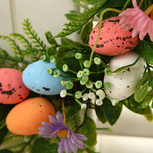 W Wreath Easter Decoration Simulation Color Foam Home Wall H