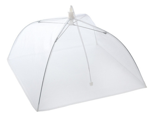 Cubierta Plegable De Alimentos Cilio Malla Cubre Platos 31cm Color Blanco Liso