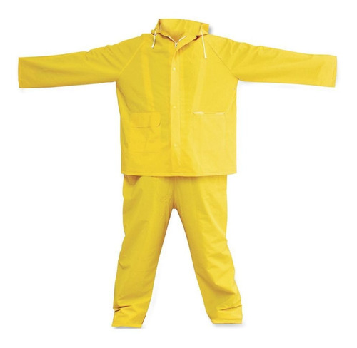 Impermeable M Saco Con Capucha Y Pantalón 2pzs Surtek 137526