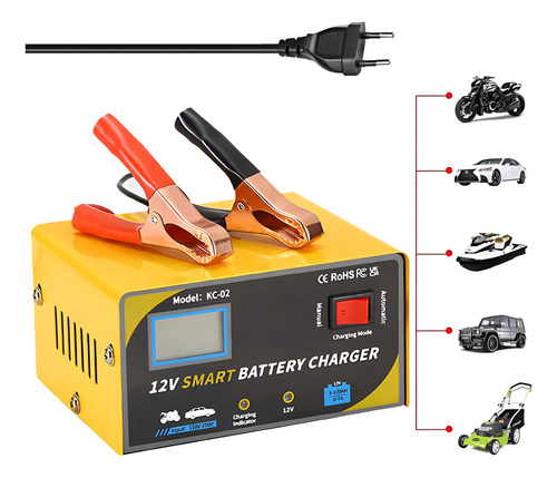 Cargador De Batería Automático Inteligente De 12 V/7 A