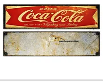 Comprar #24 - Cartel Decorativo Vintage - Coca Cola Bar No Chapa