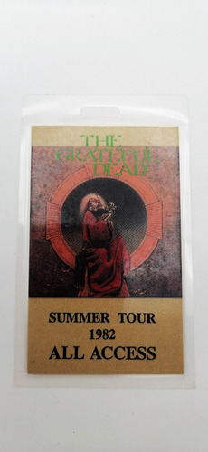 Grateful Dead Summer Tour 1982 Gafete All Access Otto (Usado)