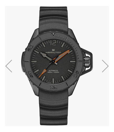 Reloj Hamilton Frogman Para Hombre H77845330 Negro Negro Negro (Usado)