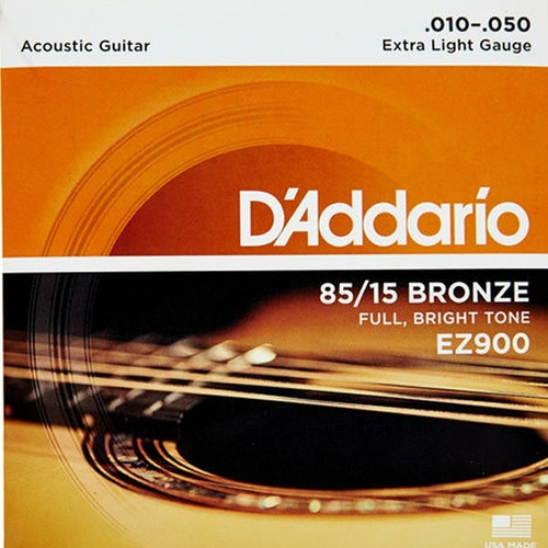 Encordado Cuerdas Daddario Guitarra Acustica Ez900 010 Envio