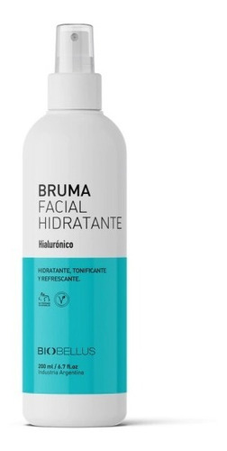  Bruma Facial Hidratante Hialuronico - Biobellus 200ml Local
