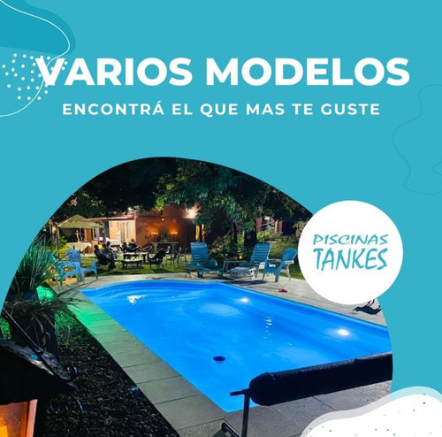 Piscina En Fibra En 5x3x1,40 M Instalada Tankes