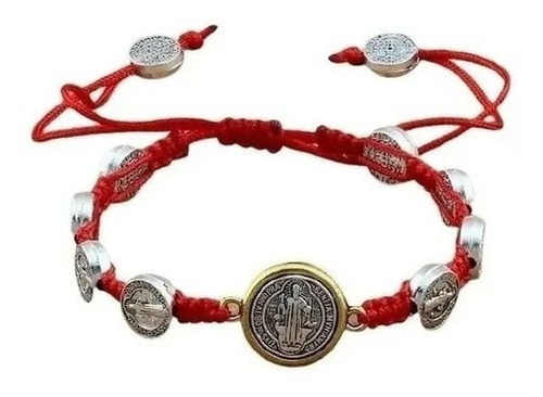 Manilla Pulsera Brazalete Medalla San Benito Hombre Y Mujer