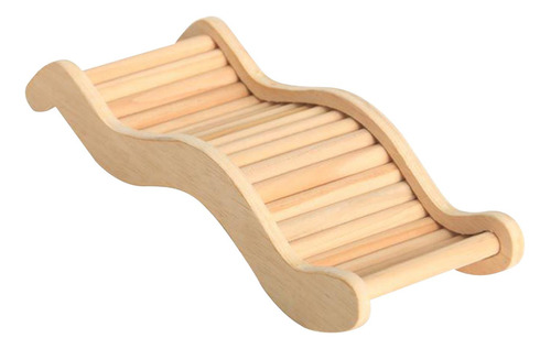 Puente De Madera Escondite Cabaña Accesorio 9,5 Cm X 24 Cm