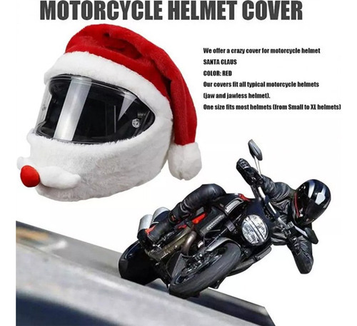 Funda De Casco De Estilo Navideño De Felpa Creativa 6