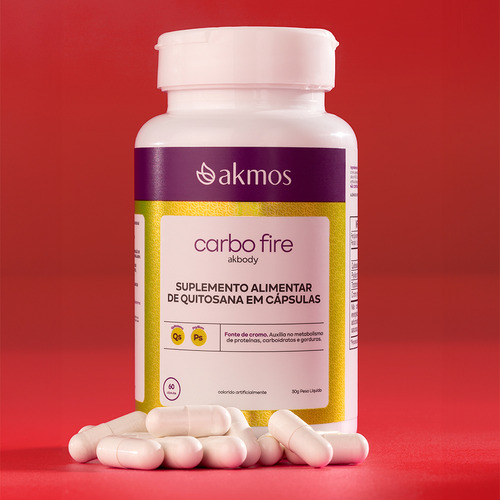 Carbo Fire Digestão Quitosana Psyllium Triptofano E Cromo Sem Sabor