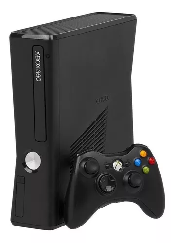 Microsoft Xbox 360 + Kinect Slim 4GB Standard cor matte black