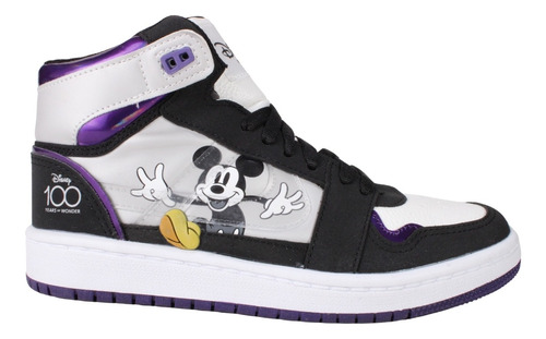 Tenis Edicion Especial Mickey Mouse Panam Blanco Morado