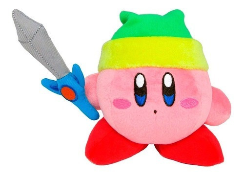 Peluche Juguete Kirby Espada Link Felpa 13cm Little Buddy /u