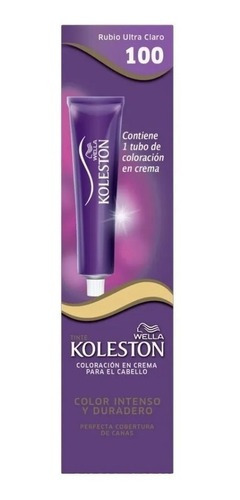 Tintura Permanente Koleston Single 100 Rubio Ultra Claro 50g