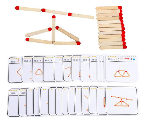 Matchstick Puzzle Games Montessori Jigsaw Juguete Educativo