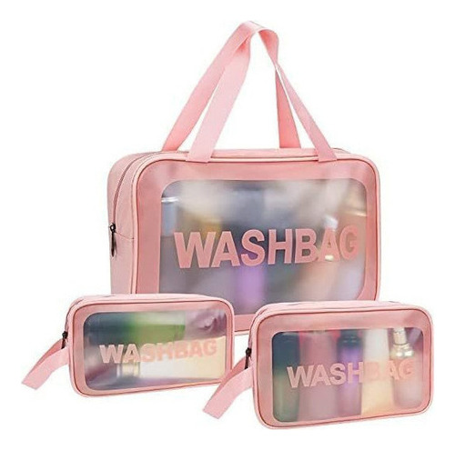 Bolsa Cosmetiquera De Viaje Mujeres Y Hombres, 3 Pcs