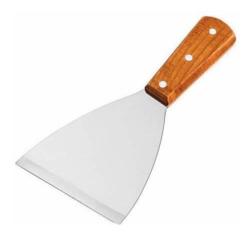 Hoja De Acero Inoxidable Grill Slant Edge Scraper Mango De M