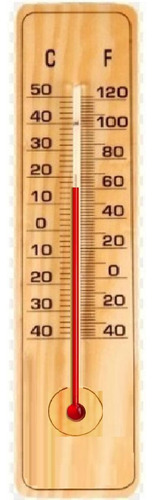 Termômetro De Madeira Ambiente Interno Externo Celsius