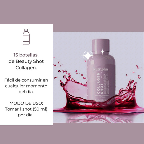 Bebida De Arándano Con Colágeno Farmasi 15 Shots Nutriplus