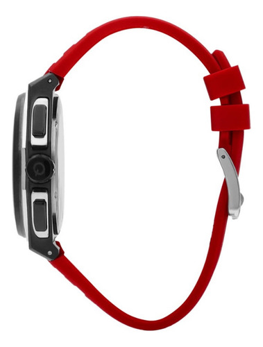 Reloj Quantum De Correa Silicon Rojo De Hombre