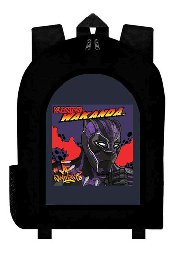 Mochila Black Panther Pantera Negra Adulto / Escolar D22