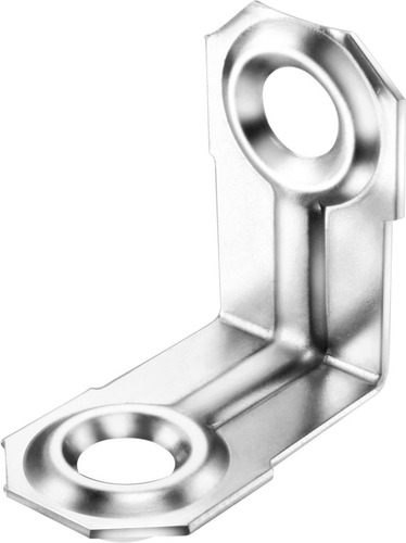 Imagem 2 de 3 de Kit 100 Cantoneira De Gaveta Armário Nicho Aço 20x20mm