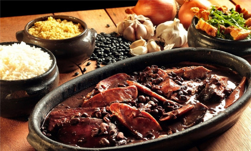 Adesivo Parede Feijoada Prato Feito Comida Feijão Preto