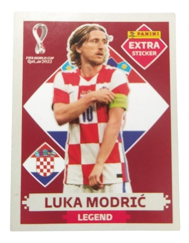 Lámina Luka Modric Base Extra Sticker Panini Qatar 2022