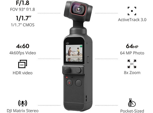 Cámara De Video Dji Osmo Pocket 2 Creator Combo 4k Ot-210