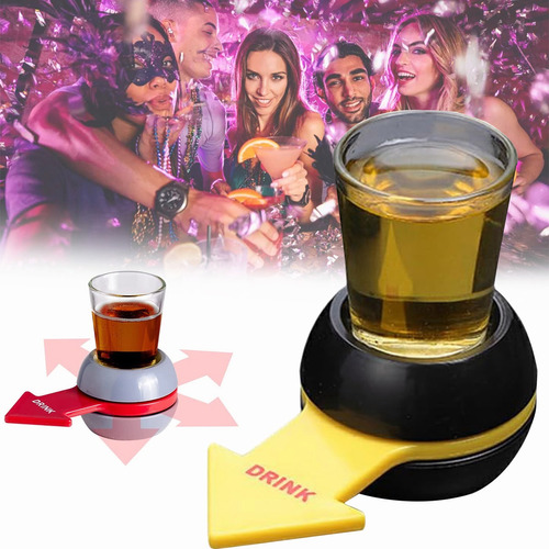 Ruleta Shoot Juego Mesa Taza Medidora Spin Shot Para Bebidas