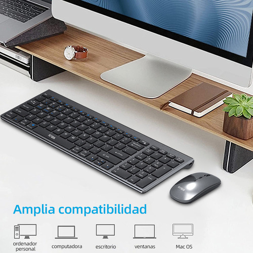 Z Teclado Y Mouse Krios K95 Español Inalámbrico Kit Teclado