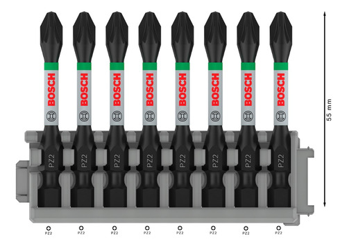 Bosch Pro Pozidriv Impact Punta Pz2 55mm 8 Uds