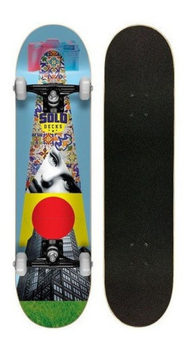 Skate Montado Profissional Solo Decks Colagem #3