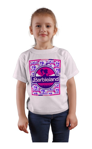 Playera Infantil Niña Niño Jurassic Dino Rosa Muñeca 1