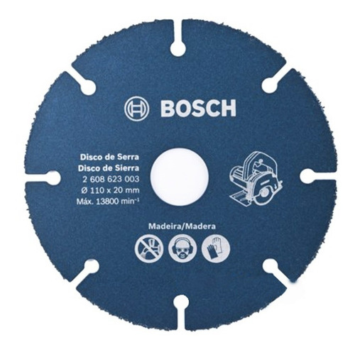 Disco De Serra Mármore 110x20mm Para Madeira Bosch