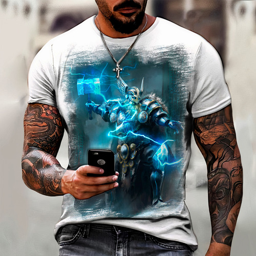 Camisa Camiseta Viking Mitologia Nórdica Thor Ref 01