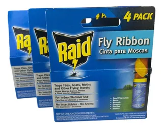 Raid Fly Ribbon 12 Pack Cinta Para Moscas