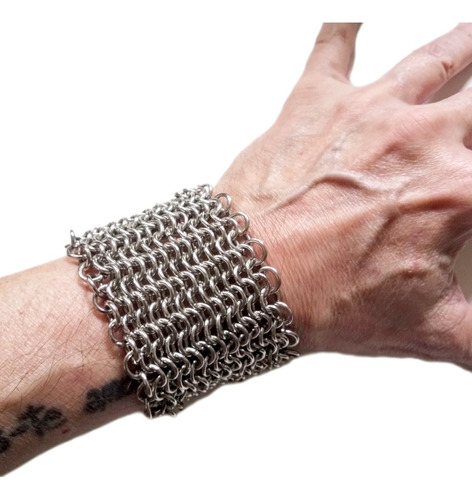Brazalete Tipo Medieval Técnica Chainmaille Hombre Mujer 