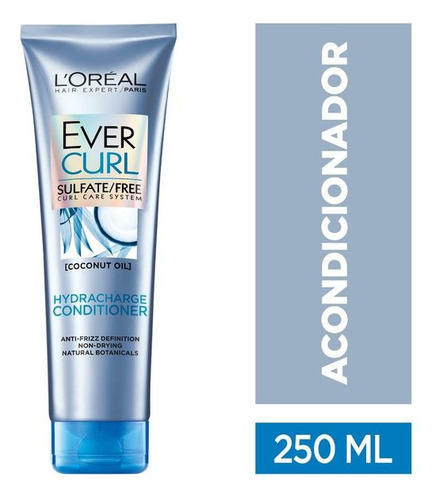 Loreal Ever Curl Ondulado A Rizado Acondicionador 250 Ml