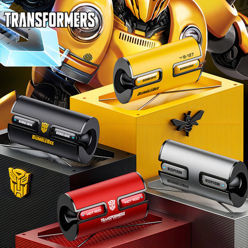Fones de ouvido intra-auriculares para jogos sem fio Transformers TF-T02 TF-T02 vermelhos com luz LED