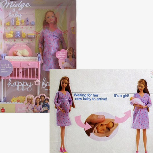 Muñeca Barbie Midge Embarazada Coleccion