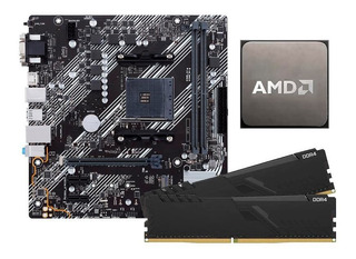 COMBO ACTUALIZACION PC AMD RYZEN 5 3600 + A320 + 16GB