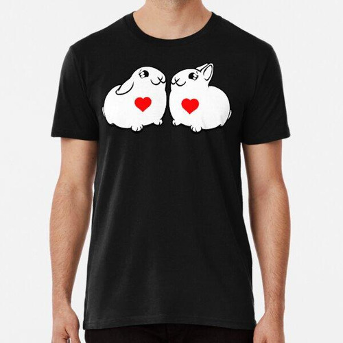 Remera Bunny Love Black And White Y Love All Over Algodon Pr