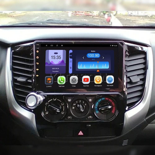 Central Multimídia Mitsubishi L200 Triton Android 9