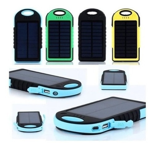 Imagen 5 de 5 de Bateria Externa Cargador Portatil Solar 20000 Mah Linterna