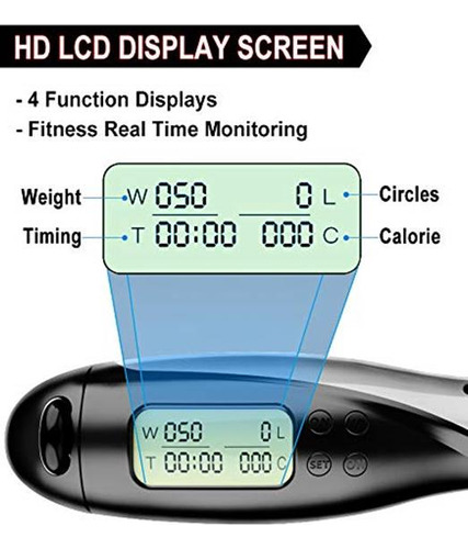 Cuerda De Saltar, Lcd Digital De Conteo De Cuerdas, Ajustabl