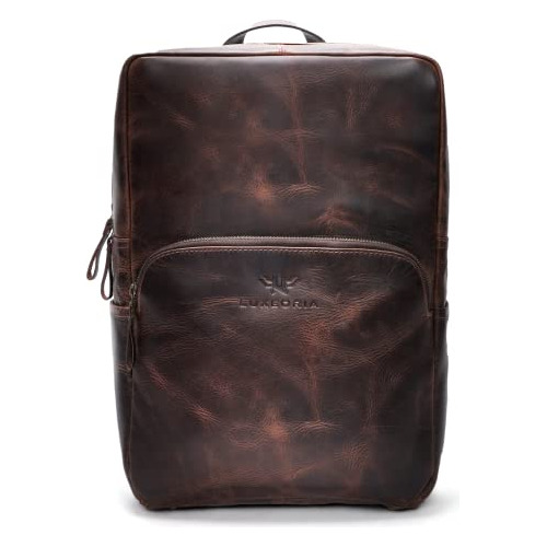 Luxeoria Mochila De Cuero Genuino Para Hombres Y P98wq